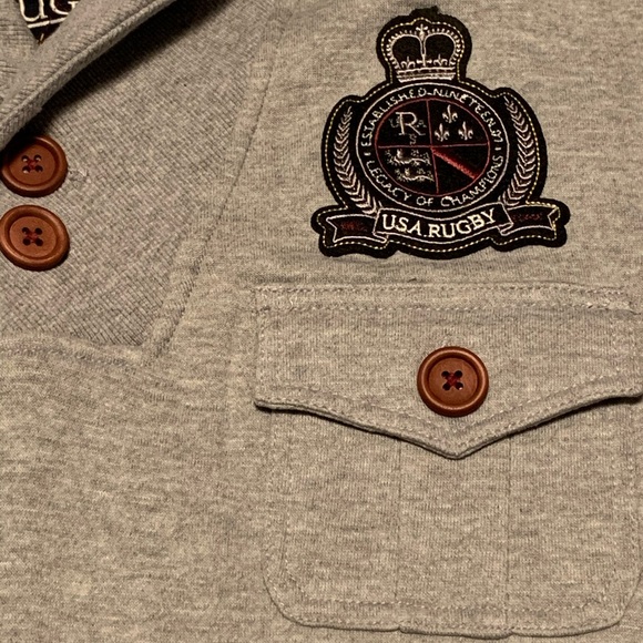 BNWT Mens Pullover Preppy Sweater by USA Rugby - Picture 2 of 4